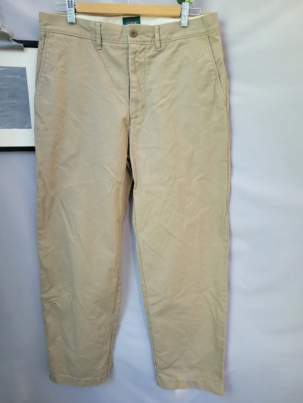 J. Crew Classic Flat Front Chino Trouser Pant Khaki 31 x 28